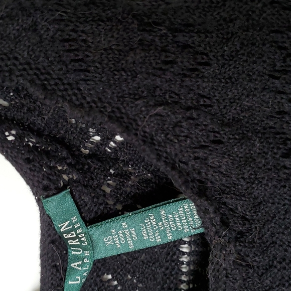 Ralph Laren black long knitted tank top, never worn, XS, fits tiny ladies - Picture 10 of 10